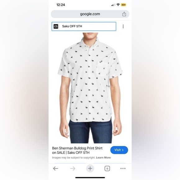 Button-front shirt is made‎ of 100% cotton with a single front pocket S - Picture 9 of 9